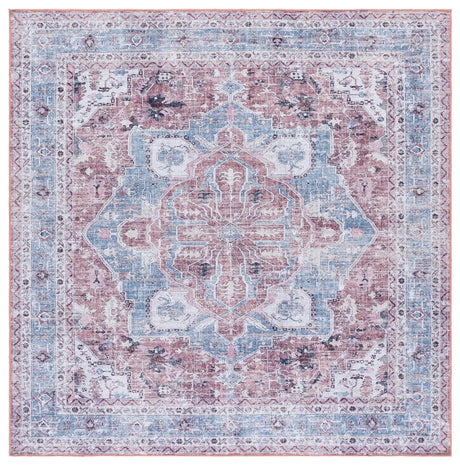 Safavieh Vintage Heriz 800 6'-7" x 6'-7" Rug in Blue / Red