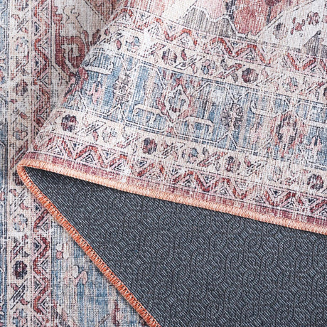 Safavieh Vintage Heriz 800 5'-3" x 7'-6" Rug in Blue / Red