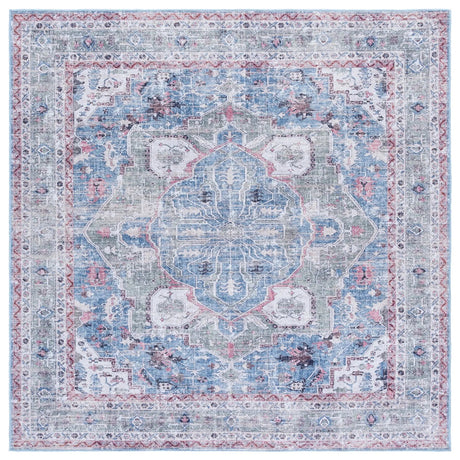 Safavieh Vintage Heriz 800 6'-7" x 6'-7" Rug in Green / Blue