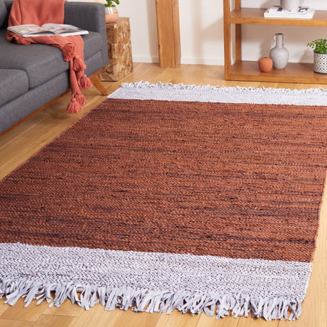 Safavieh Vintage Leather Vtl310P Light Grey/Rust Rug.
