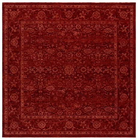 Safavieh Vintage Overdye 6'-7" x 6'-7" Rug in Red