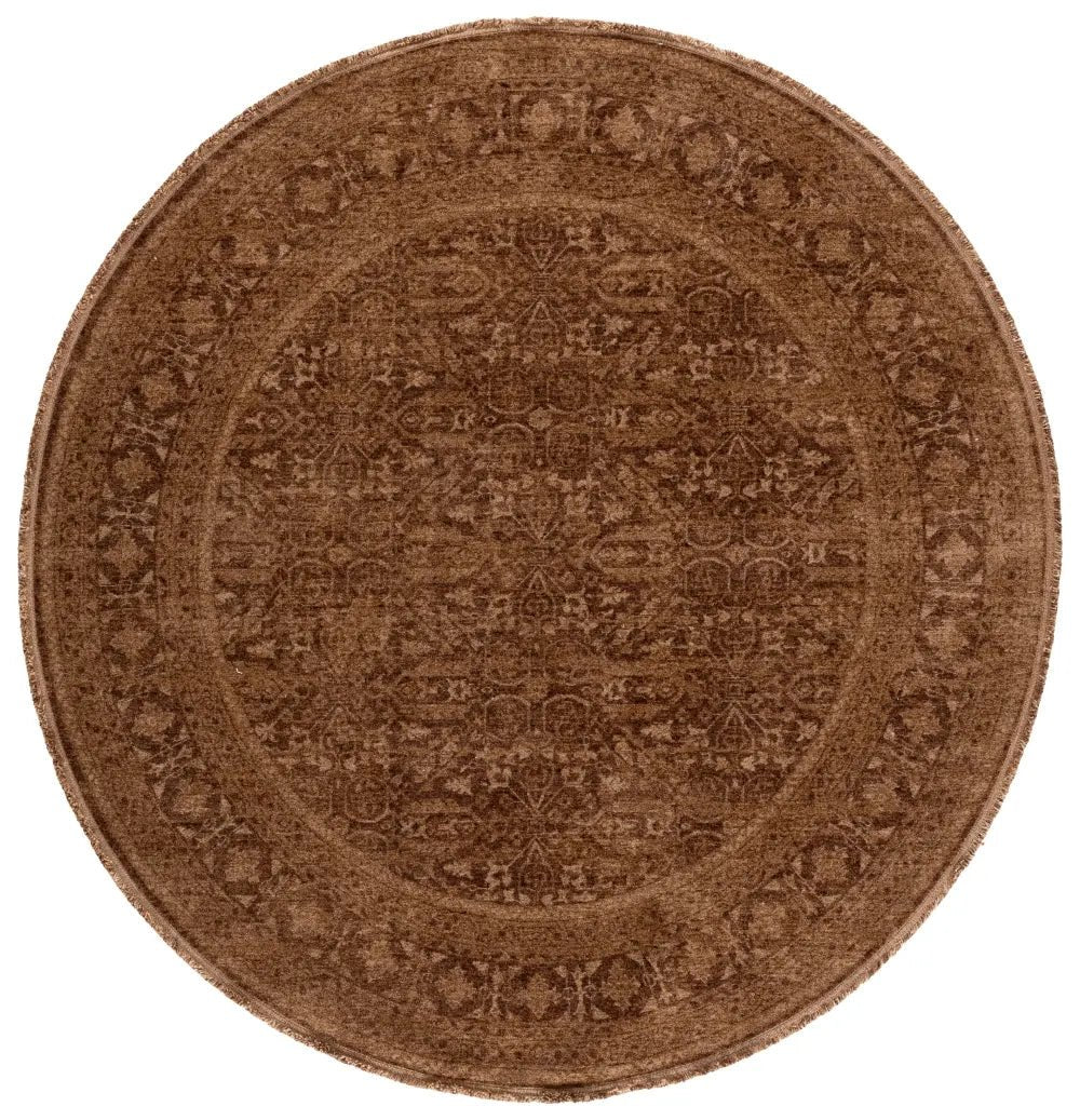 Safavieh Vintage Overdye 6'-7" x 6'-7" Rug in Brown