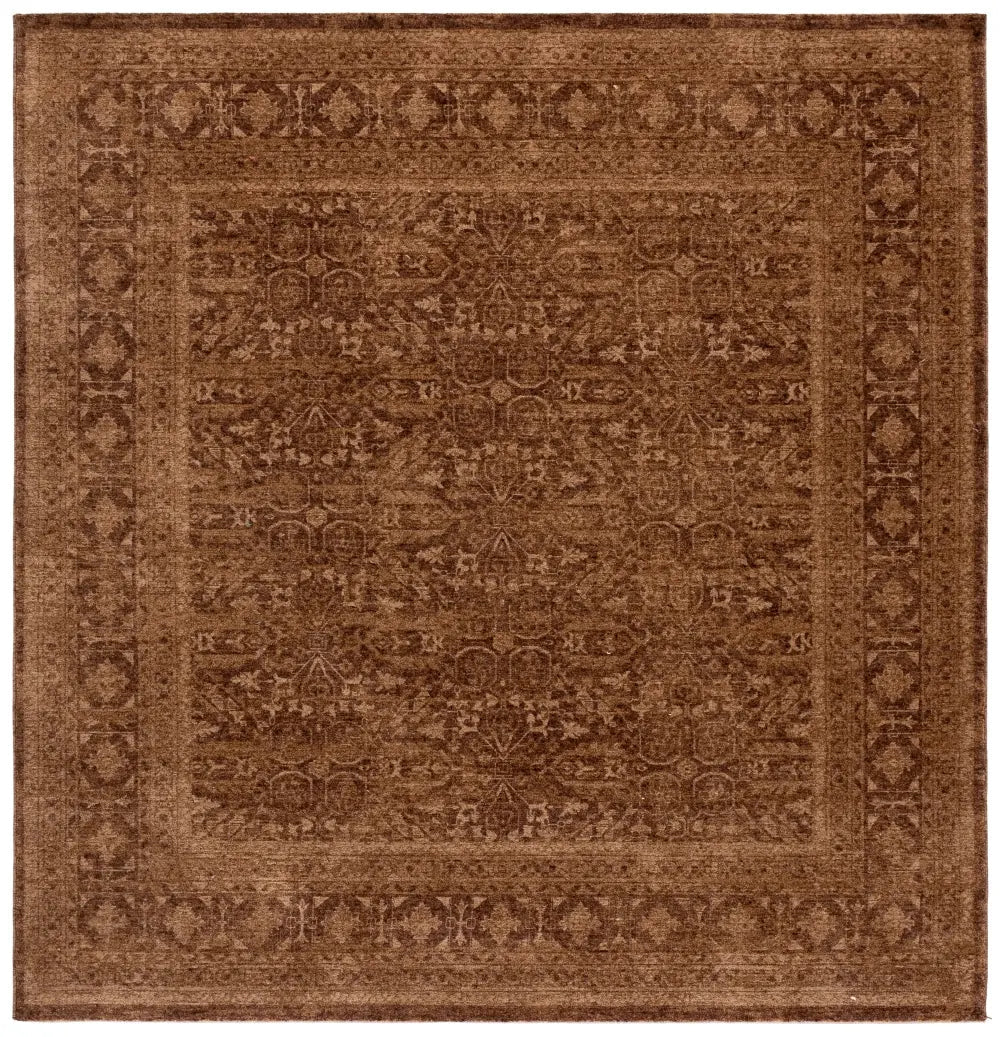 Safavieh Vintage Overdye 6'-7" x 6'-7" Rug in Brown
