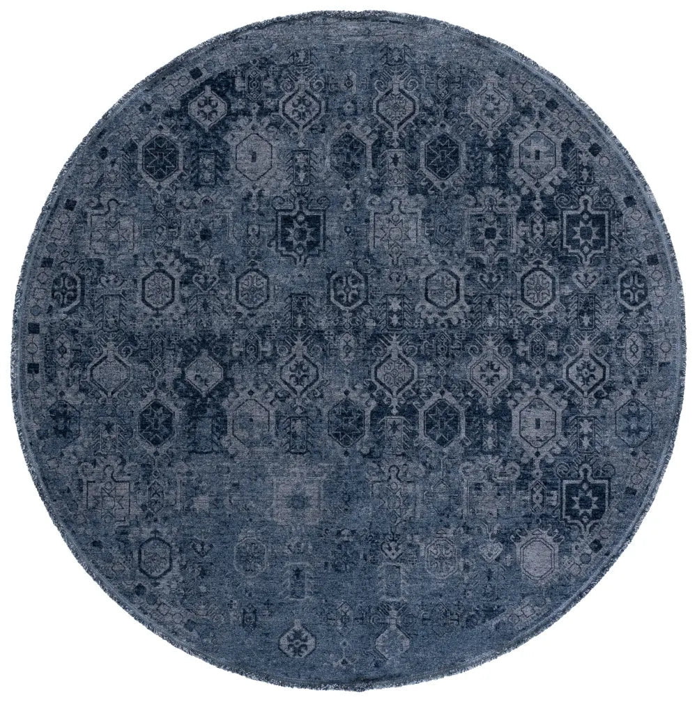 Safavieh Vintage Overdye 6'-7" x 6'-7" Rug in Navy