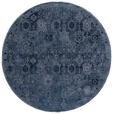 Safavieh Vintage Overdye 6'-7" x 6'-7" Rug in Navy