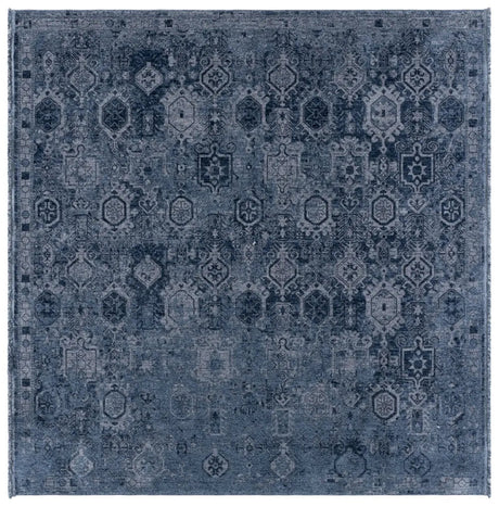 Safavieh Vintage Overdye 6'-7" x 6'-7" Rug in Navy