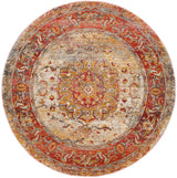 Safavieh Vintage Persian 5'-0" x 5'-0" Rug in Saffron / Cream