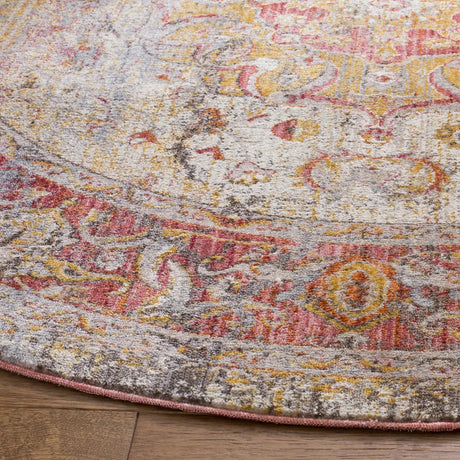 Safavieh Vintage Persian 5'-0" x 5'-0" Rug in Saffron / Cream