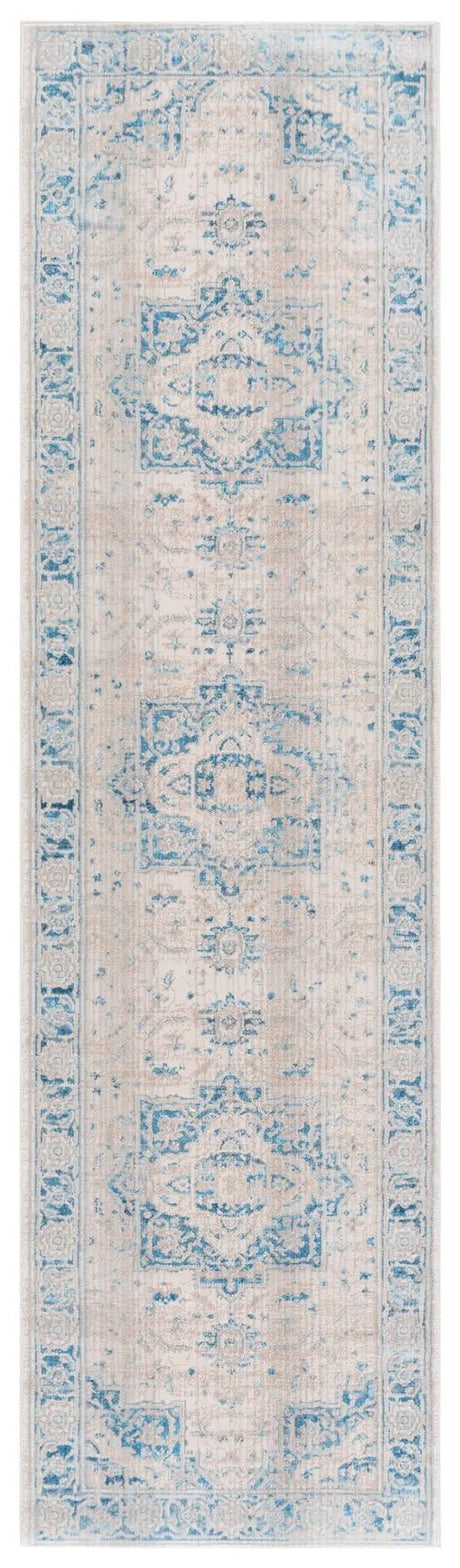 Safavieh Vintage Persian 2'-2" x 10'-0" Rug in Ivory / Blue