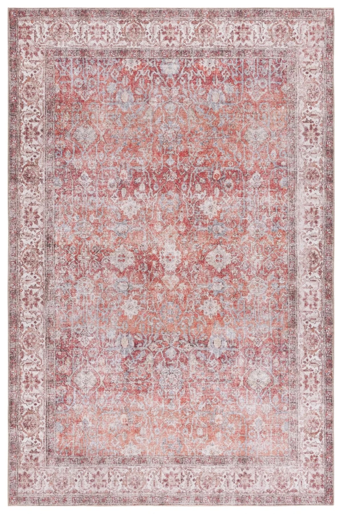 Safavieh Vintage Serapi 600 5'-1" x 7'-6" Rug in Red / Navy