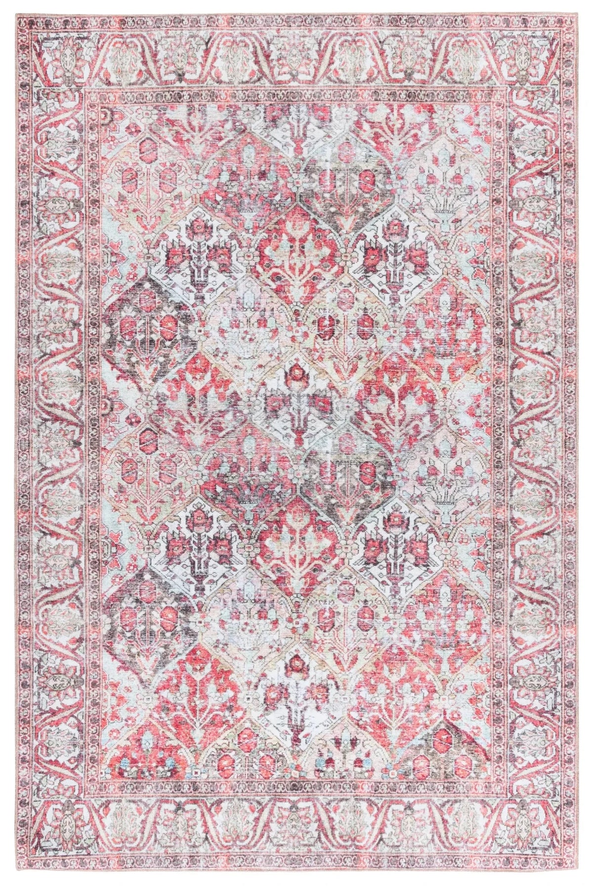 Safavieh Vintage Serapi 600 5'-1" x 7'-6" Rug in Red / Light Green