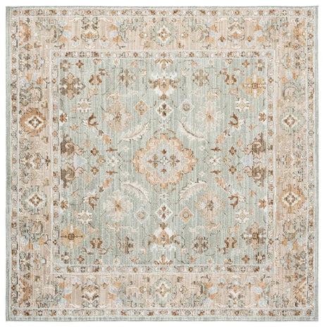 Safavieh Vintage Westwood 6'-3" x 6'-3" Rug in Green / Beige Brown