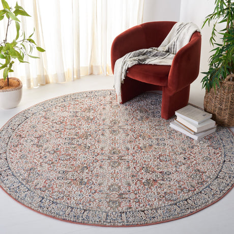 Safavieh Vivaldi Viv562N Navy/Rust Rug.