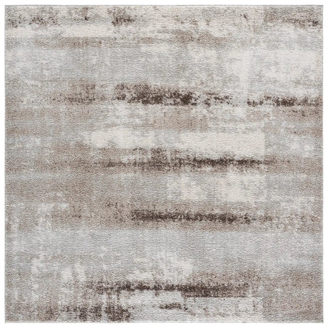 Safavieh Wave 6'-7" x 6'-7" Rug in Ivory / Grey