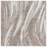 Safavieh Wave 6'-7" x 6'-7" Rug in Beige / Ivory
