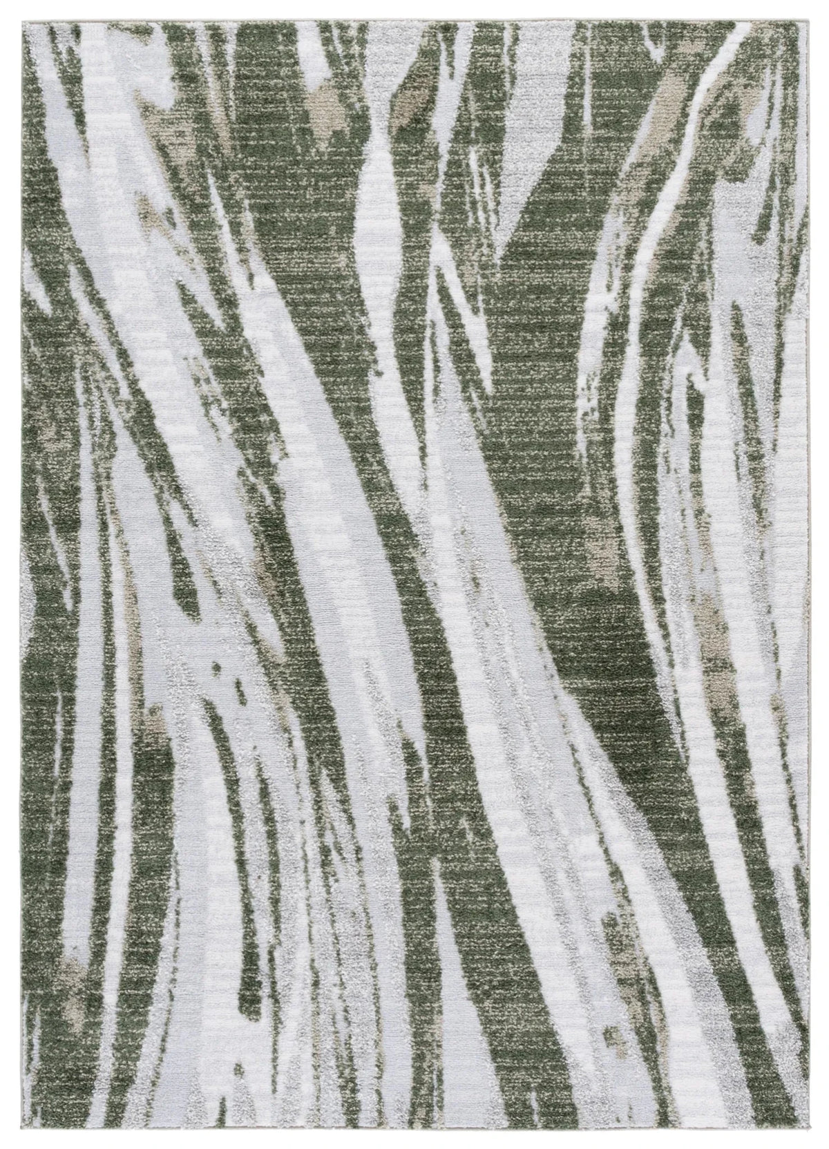 Safavieh Wave 4'-0" x 6'-0" Rug in Green / Ivory