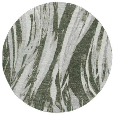 Safavieh Wave 6'-7" x 6'-7" Rug in Green / Ivory