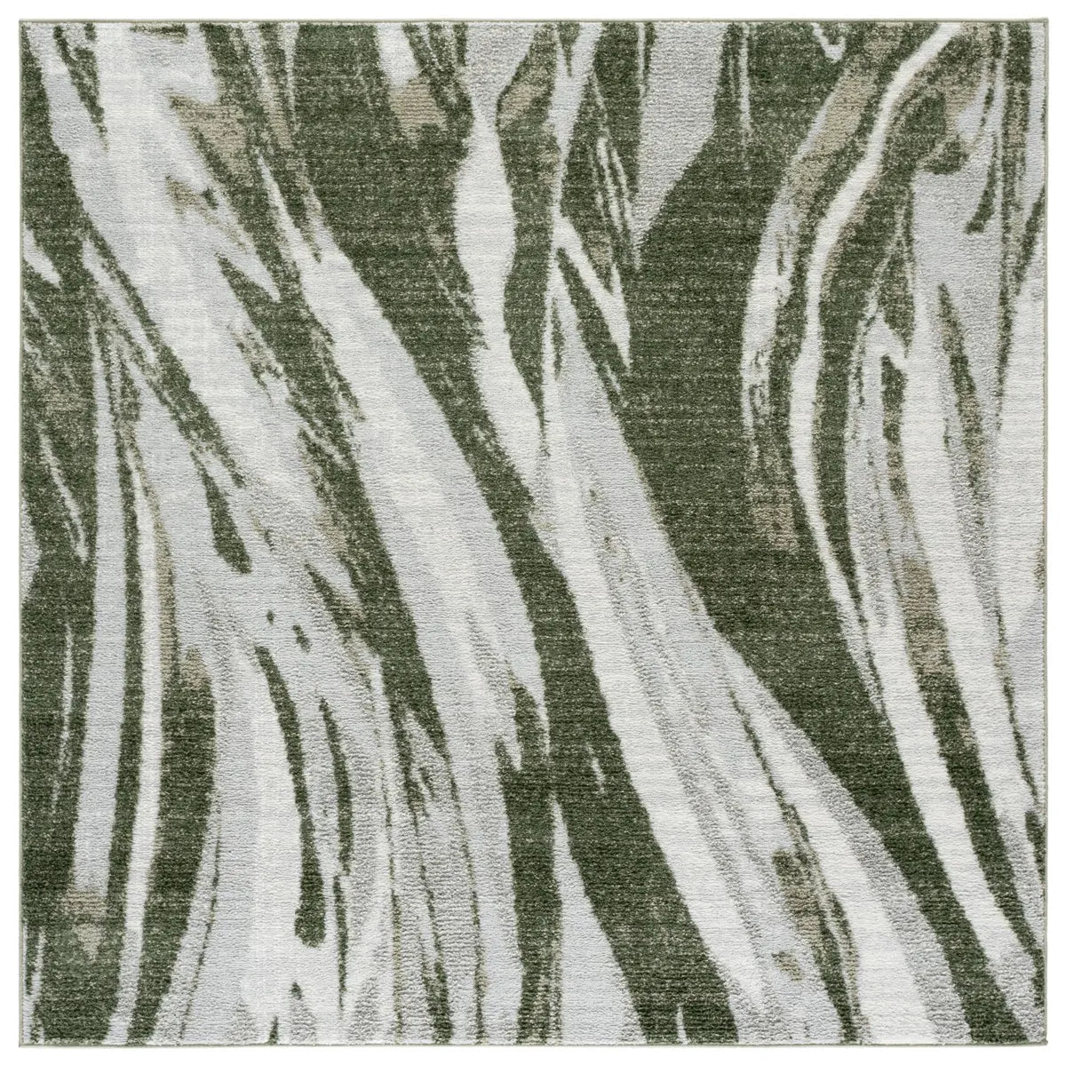Safavieh Wave 6'-7" x 6'-7" Rug in Green / Ivory