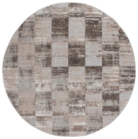 Safavieh Wave 6'-7" x 6'-7" Rug in Beige / Grey