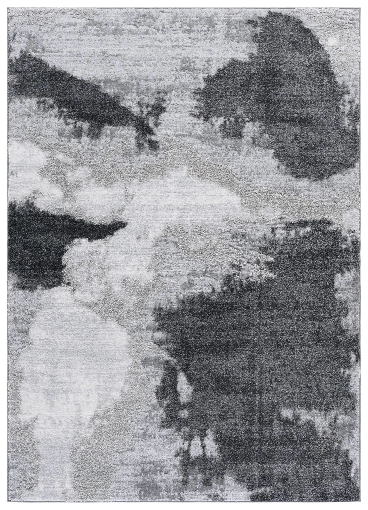 Safavieh Wave 4'-0" x 6'-0" Rug in Grey / Light Grey