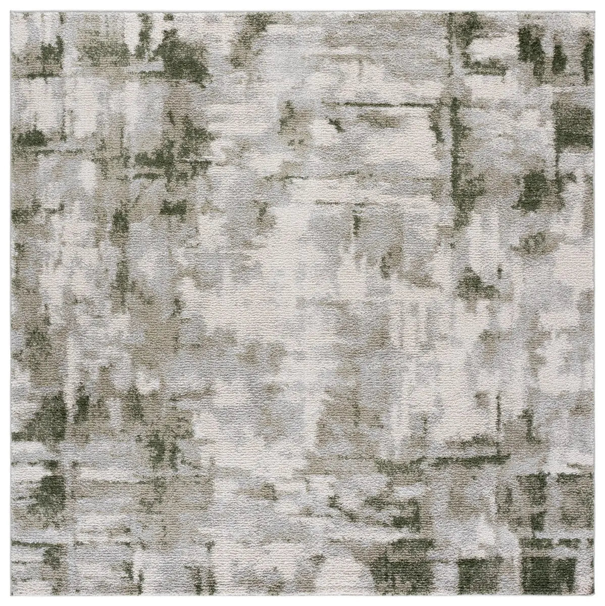 Safavieh Wave 6'-7" x 6'-7" Rug in Ivory / Green