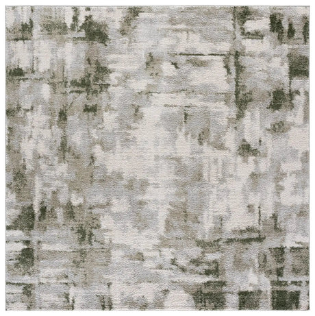 Safavieh Wave 6'-7" x 6'-7" Rug in Ivory / Green