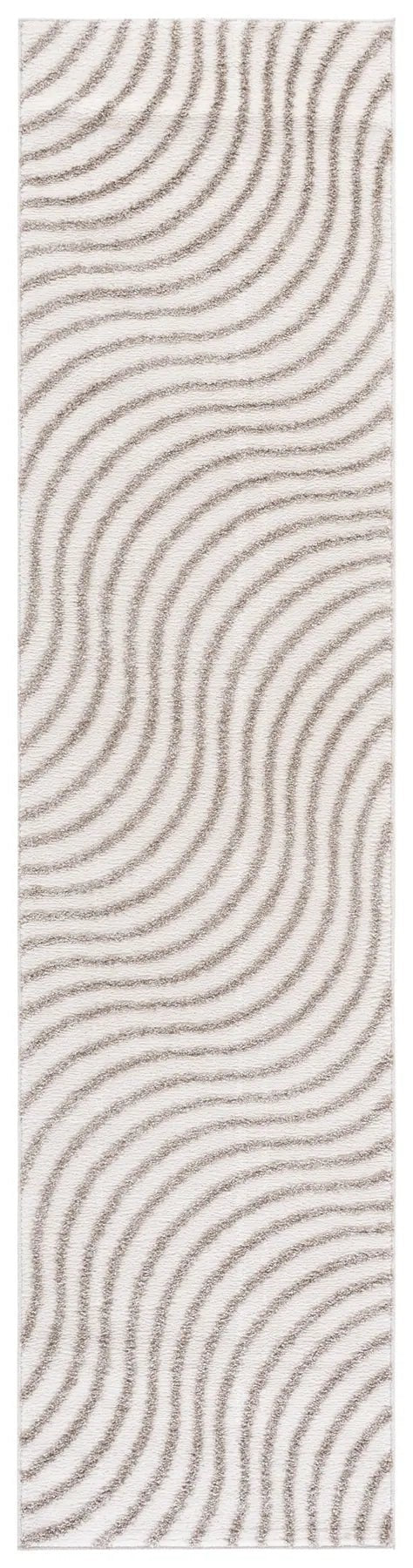 Safavieh Wave 2'-2" x 9'-0" Rug in Ivory / Beige