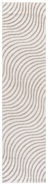 Safavieh Wave 2'-2" x 9'-0" Rug in Ivory / Beige