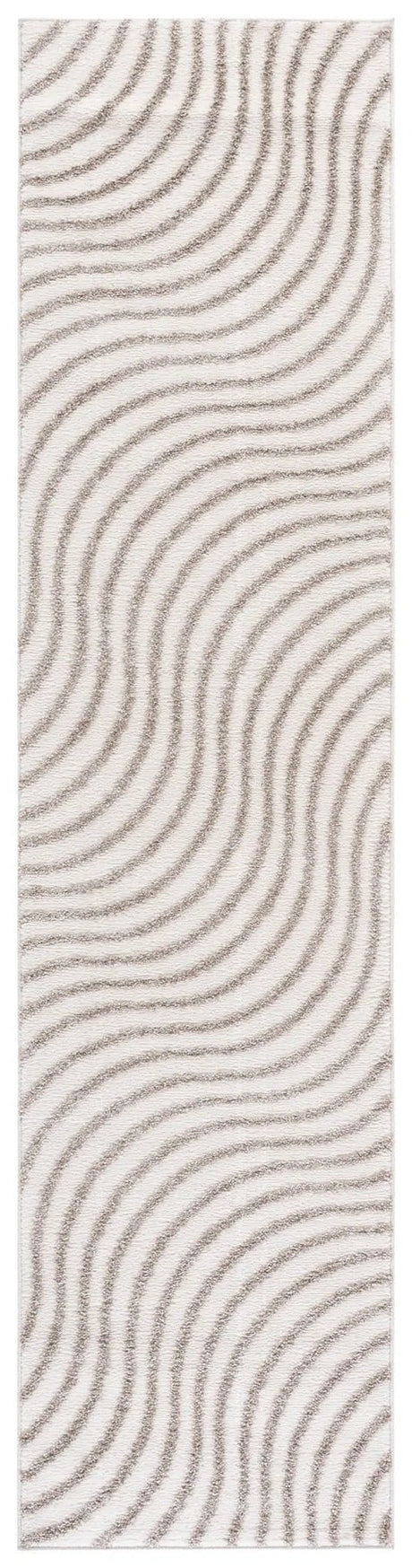 Safavieh Wave 2'-2" x 9'-0" Rug in Ivory / Beige