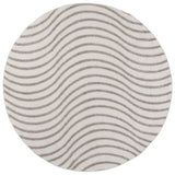 Safavieh Wave 6'-7" x 6'-7" Rug in Ivory / Beige
