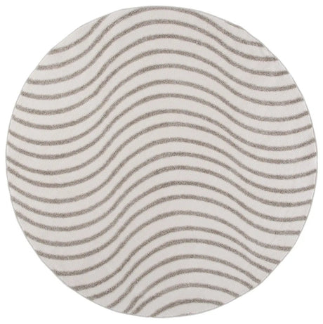Safavieh Wave 6'-7" x 6'-7" Rug in Ivory / Beige
