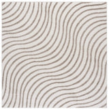 Safavieh Wave 6'-7" x 6'-7" Rug in Ivory / Beige