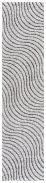 Safavieh Wave 2'-2" x 9'-0" Rug in Grey / Dark Grey