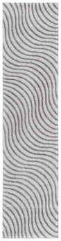 Safavieh Wave 2'-2" x 9'-0" Rug in Grey / Dark Grey