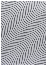 Safavieh Wave 4'-0" x 6'-0" Rug in Grey / Dark Grey