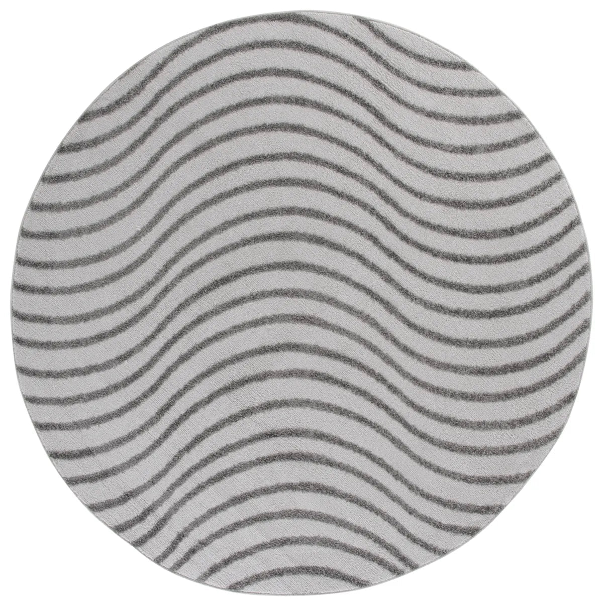 Safavieh Wave 6'-7" x 6'-7" Rug in Grey / Dark Grey