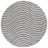 Safavieh Wave 6'-7" x 6'-7" Rug in Grey / Dark Grey