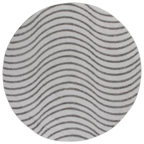 Safavieh Wave 6'-7" x 6'-7" Rug in Grey / Dark Grey