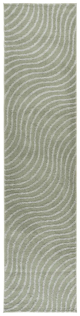 Safavieh Wave 2'-2" x 9'-0" Rug in Green / Grey