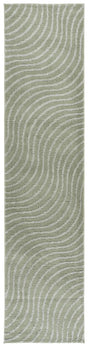 Safavieh Wave 2'-2" x 9'-0" Rug in Green / Grey