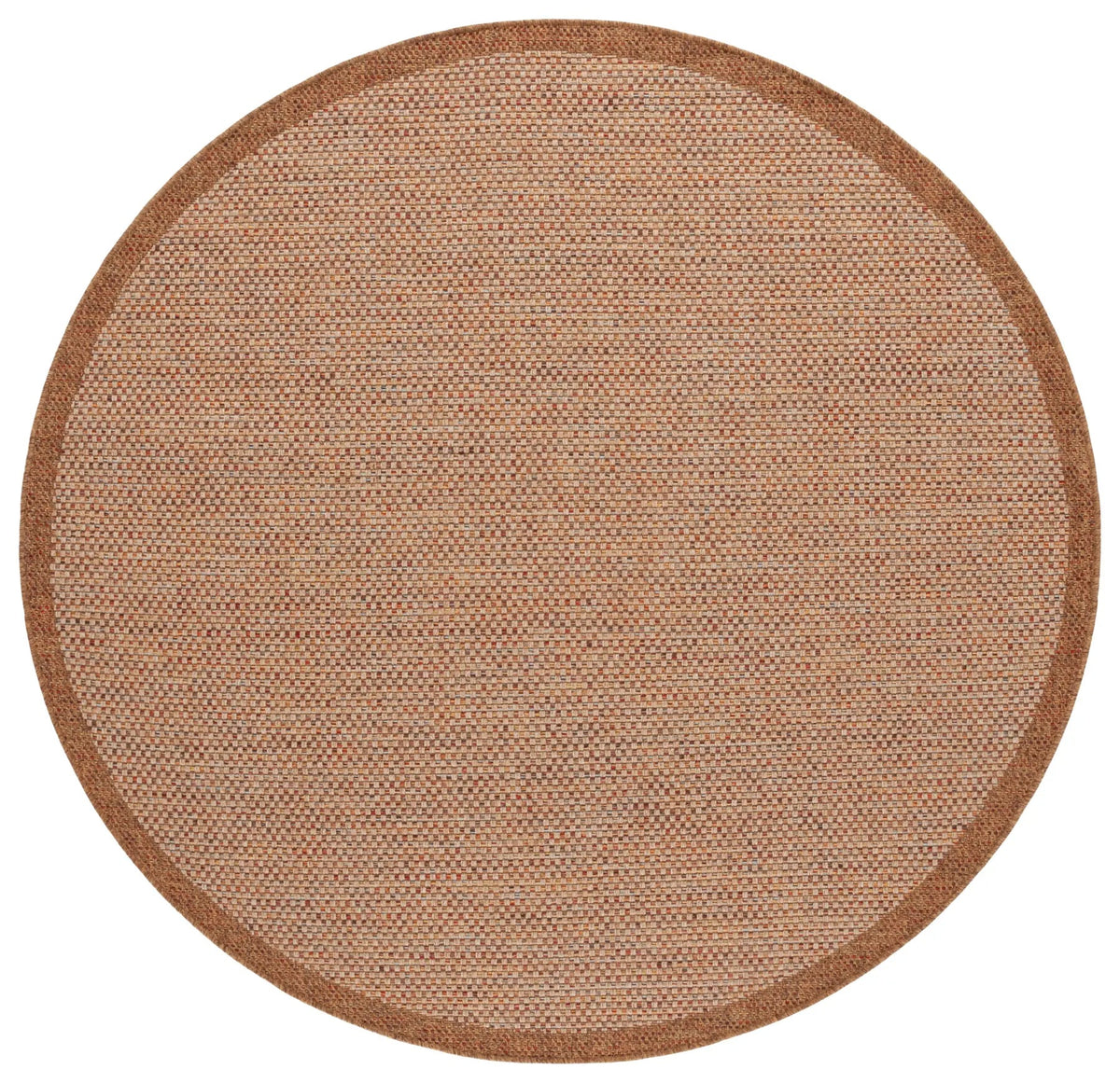 Safavieh Wicker 6'-7" x 6'-7" Rug in Natural / Brown