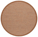 Safavieh Wicker 6'-7" x 6'-7" Rug in Natural / Brown