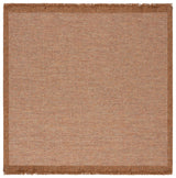 Safavieh Wicker 6'-7" x 6'-7" Rug in Natural / Brown