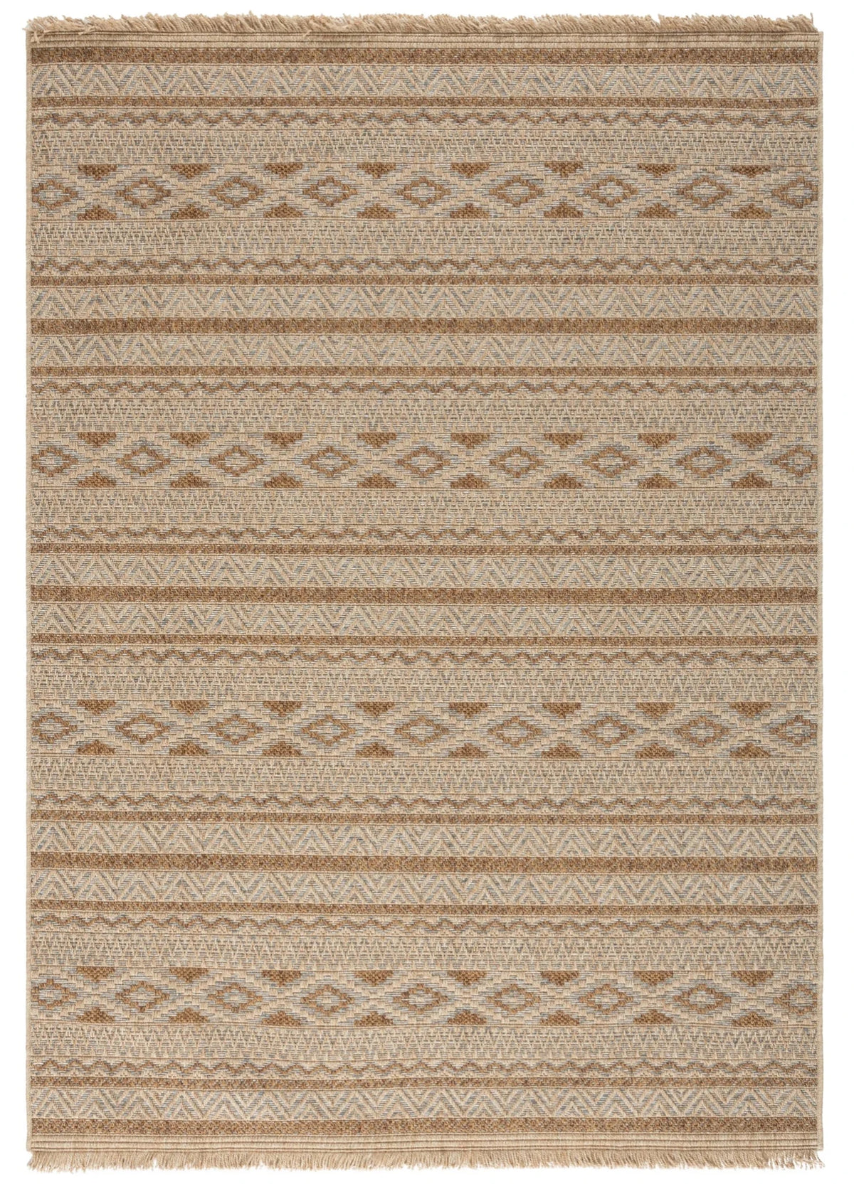 Safavieh Wicker 4'-0" x 6'-0" Rug in Grey / Brown