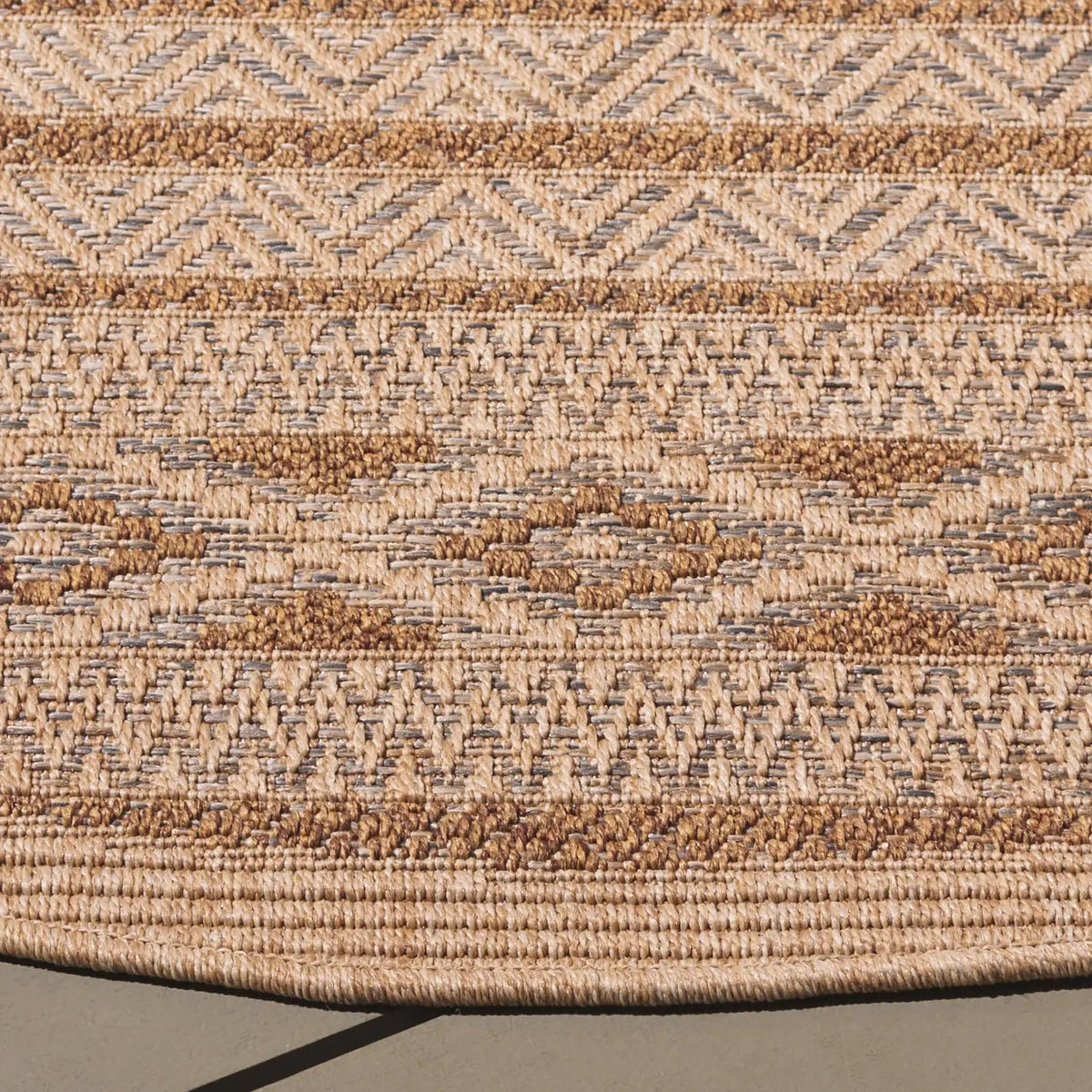 Safavieh Wicker 6'-7" x 6'-7" Rug in Grey / Brown