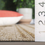 Safavieh Wicker 4'-0" x 6'-0" Rug in Grey / Brown
