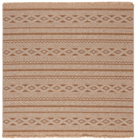 Safavieh Wicker 6'-7" x 6'-7" Rug in Grey / Brown
