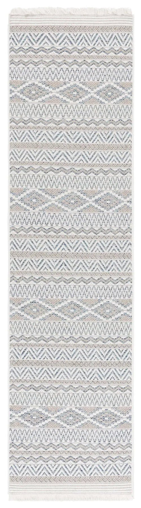 Safavieh Wicker 2'-2" x 8'-0" Rug in Aqua / Beige