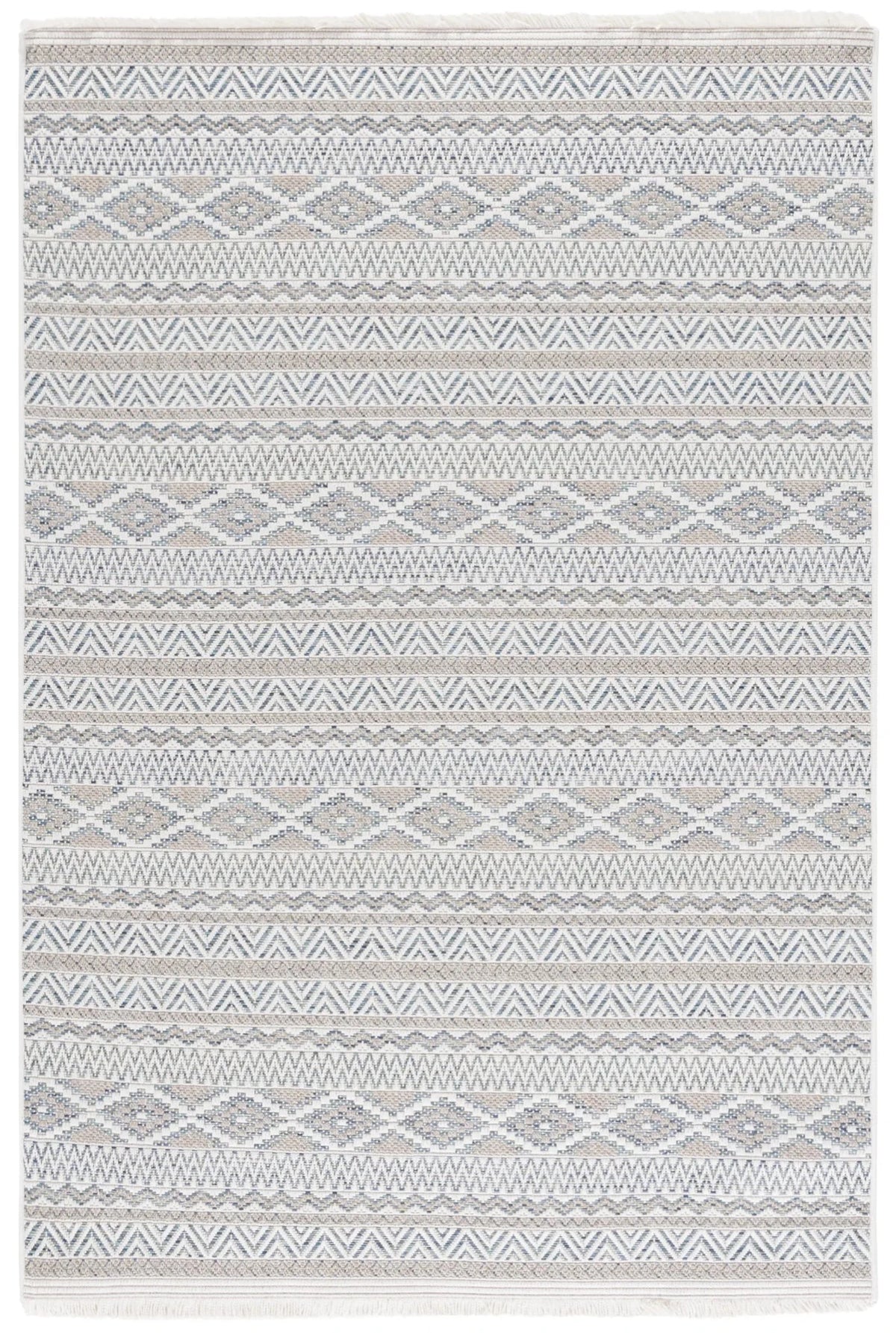 Safavieh Wicker 4'-0" x 6'-0" Rug in Aqua / Beige