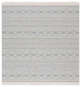 Safavieh Wicker 6'-7" x 6'-7" Rug in Aqua / Beige